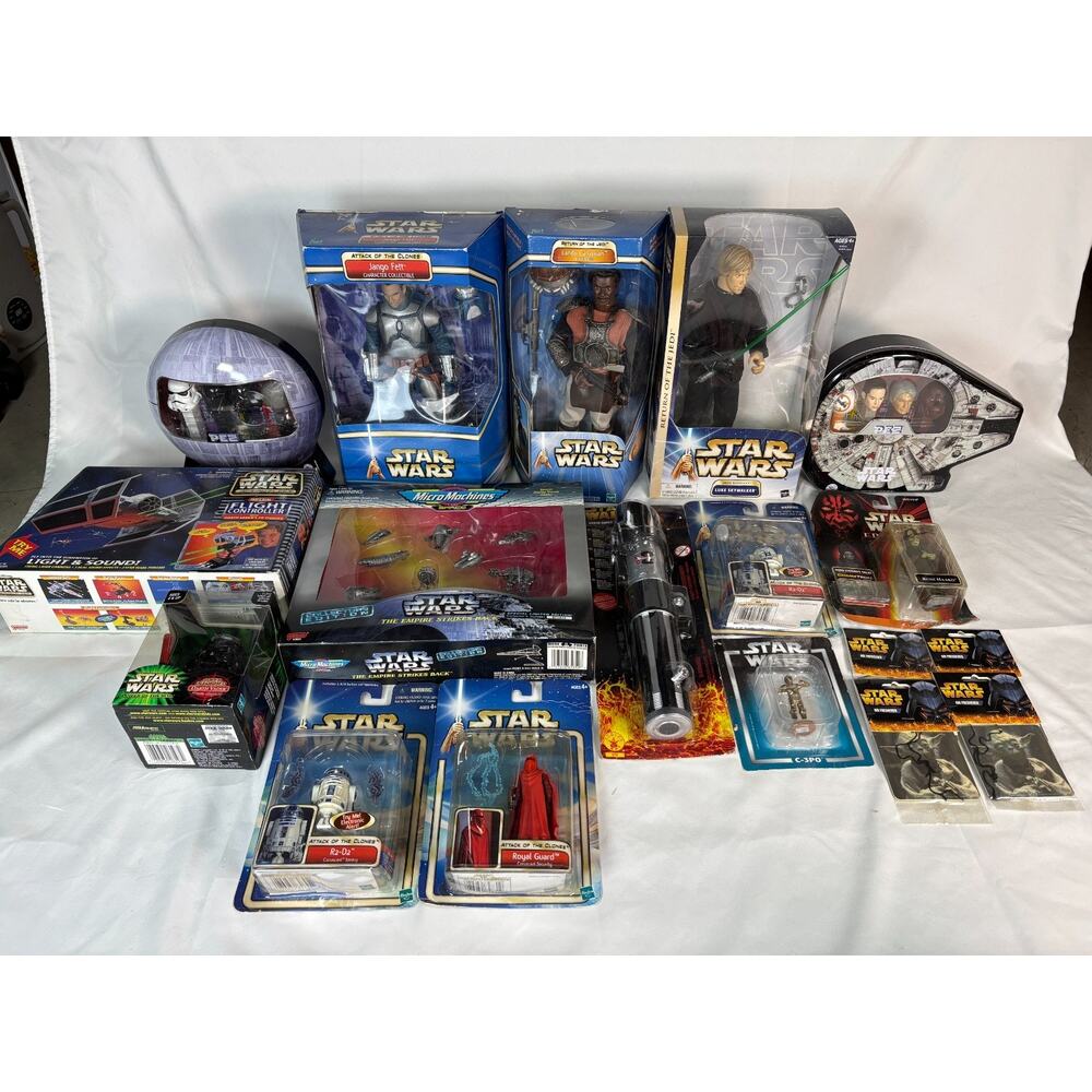 Lot Star Wars Mixed Collectibles 2000's era Figures Vehicles Micro Machines PEZ - Picture 2 of 16